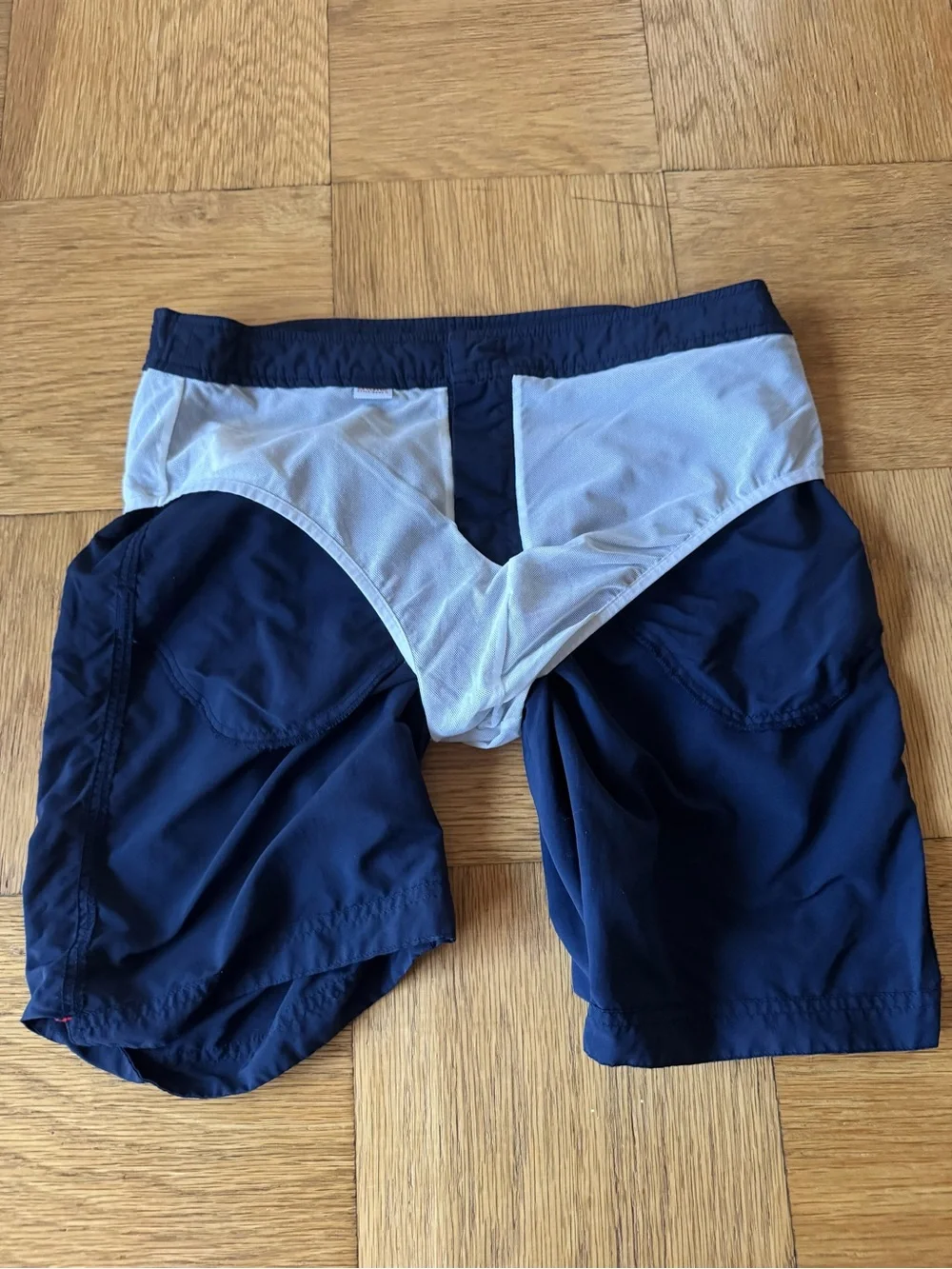 Orlebar Brown OB Classic Dane II Swim Trunks Shorts Lined Dark Blue Zip 32